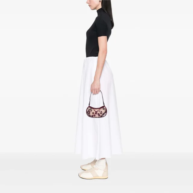 Beige Burberry Mini Supernova Check Coated Canvas Stars Hobo Shoulder Bag in Beige Coated canvas from Designer Revival, photo 7 of 7