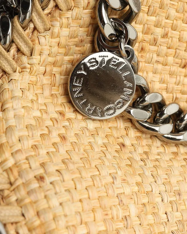 Stella McCartney Straw Falabella Mini Tote in Raffia from A Retro Tale, photo 6 of 8