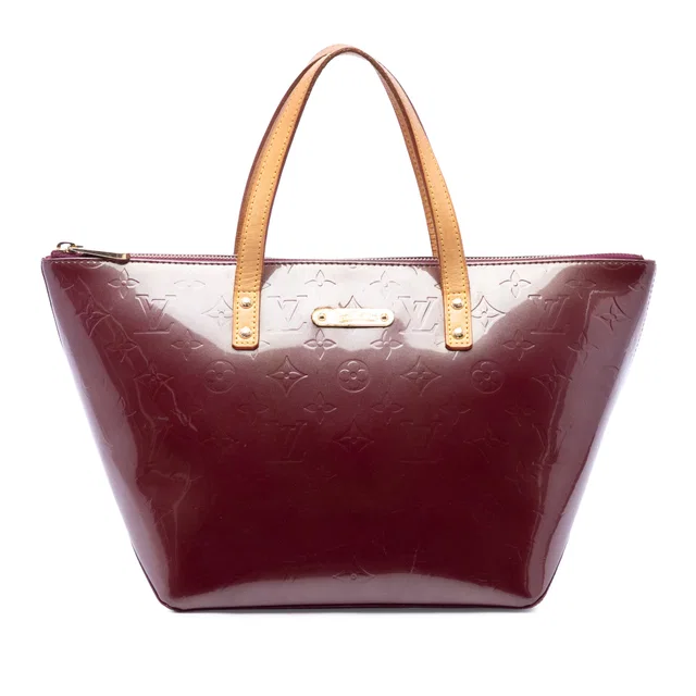 Purple Louis Vuitton Monogram Vernis Bellevue PM Handbag in Purple Leather from Designer Revival