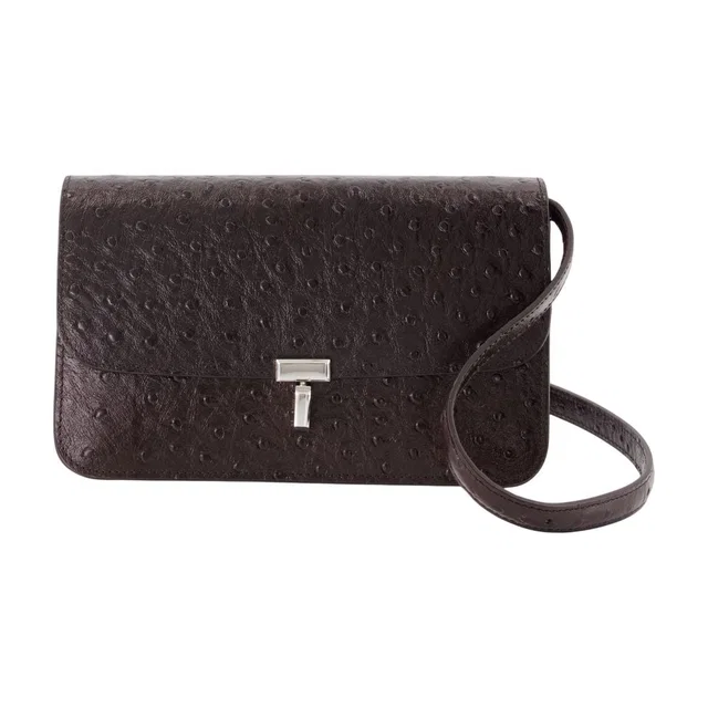 TOTEME Crossbody Bag — Burgundy Calfskin in Burgundy Calfskin from HEWI
