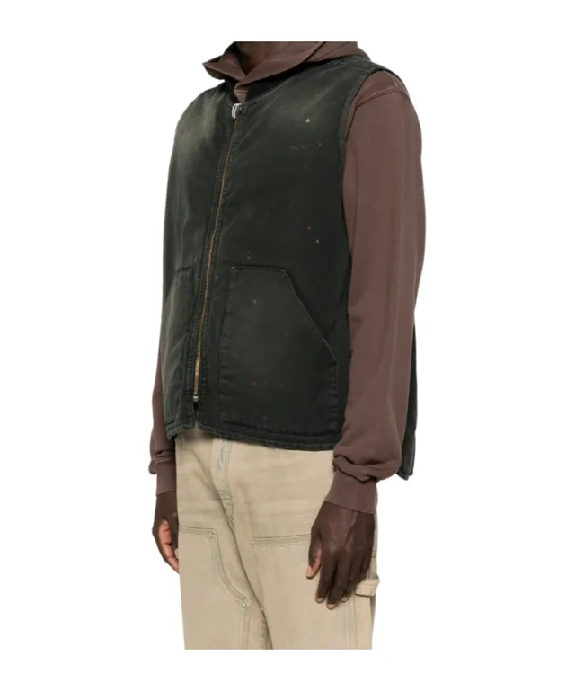 Maison Margiela paint-splatter gilet, photo 2 of 3 from SENSER