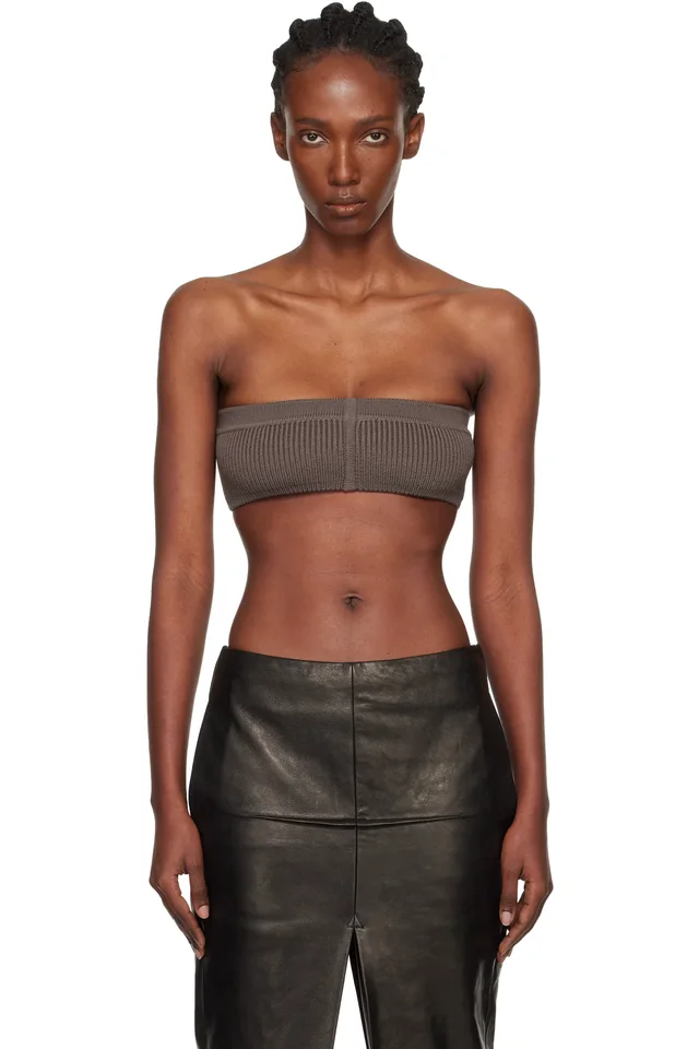 Gray Concordians Slim Bandeau Top, image 1 of 1 from SSENSE