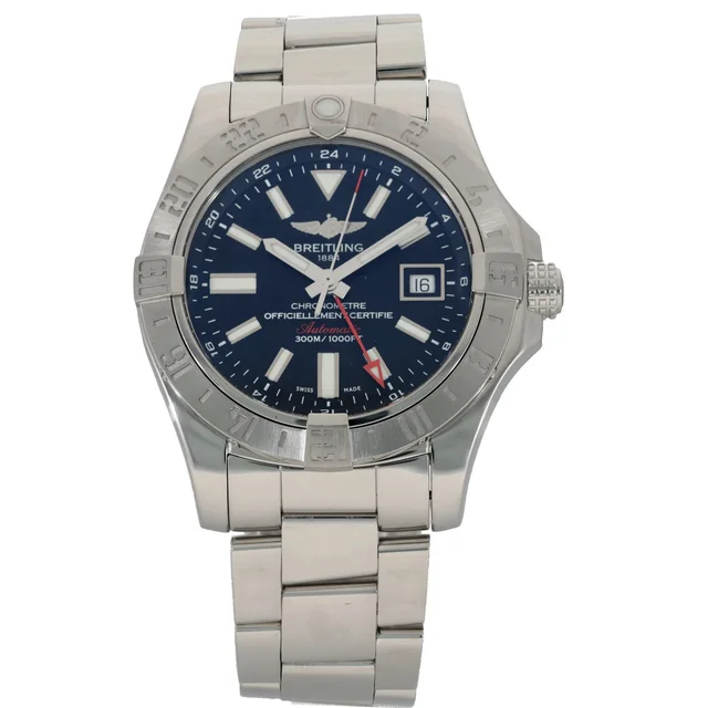Breitling Avenger II GMT A32390 43mm Stainless Steel Watch from H&T