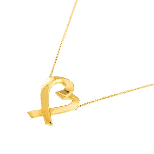 Tiffany & Co. Loving Heart Necklace 18K Yellow Gold 750 90318562 in Yellow from Luxury Promise