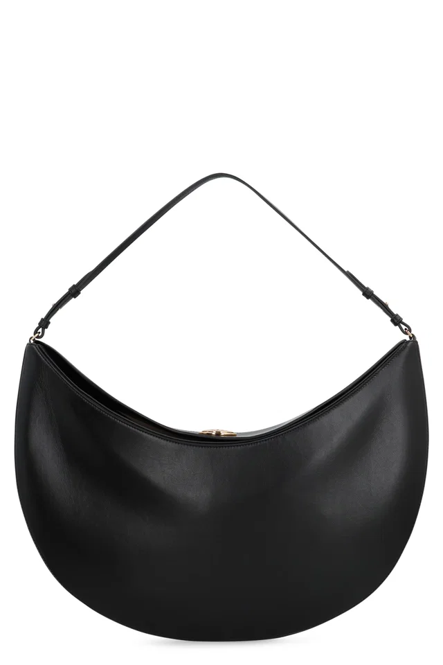 Jacquemus Hobo Bag — Black Calf Leather in Black Calfskin from HEWI