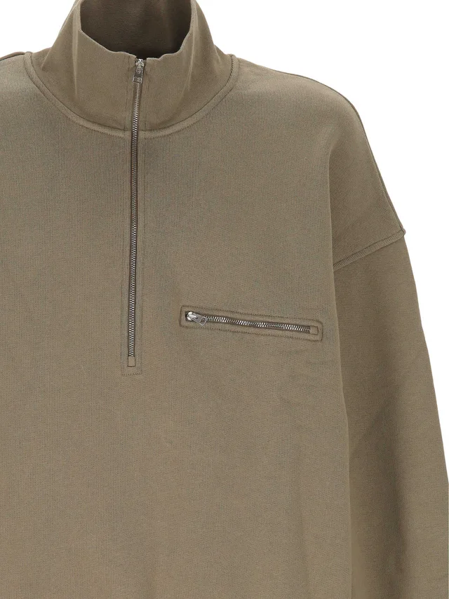 Agolde Half‑zip stand‑collar sweatshirt, photo 3 of 7 from SENSER