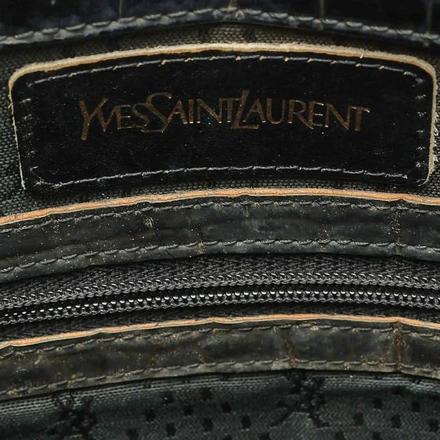 Saint Laurent Yves Croc Tote Bag in Crocodile from A Retro Tale, photo 7 of 10
