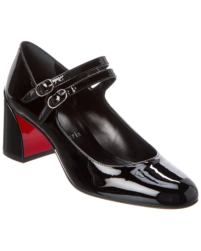 Christian Louboutin Miss Jane 55 Patent Pump in //asset2.ruecdn.com/images/sw/131314/1313149660_RLSW_black.jpg, image 1 of 1 from Rue La La
