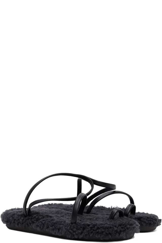 Ancient Greek Sandals Black Eleftheria Sandals, photo 4 of 5 from SSENSE