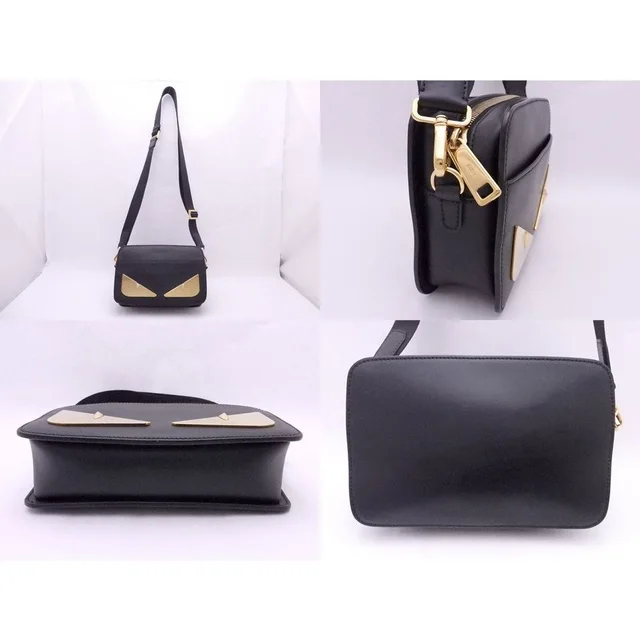 Fendi Bag Black Monster Shoulder Crossbody Leather in black Leather from Poshmark, photo 1 of 1
