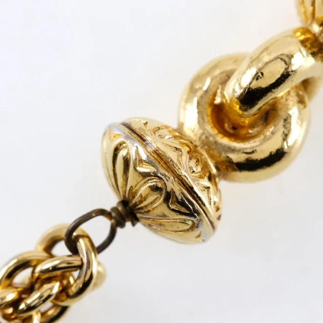 Chanel Vintage Long Necklace Gold Plated in Gold Gold-plated metal from LuxUness, photo 7 of 10