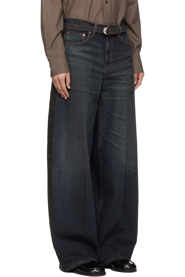 6397 Blue Tuxedo Roomy Jeans, photo 2 of 2 from SSENSE