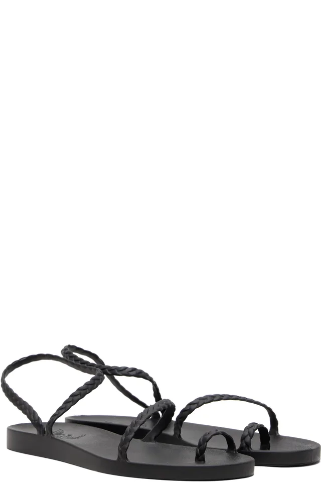 Ancient Greek Sandals Black Eleftheria Sandals, photo 4 of 5 from SSENSE