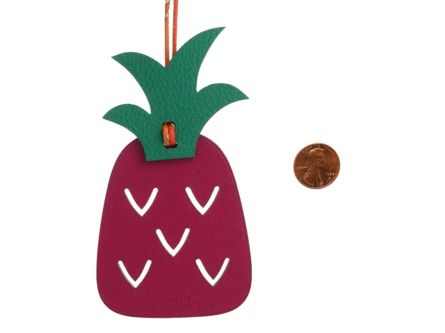 Hermès Pineapple Petit H Bag Charm in Togo leather from Ann's Fabulous Finds, photo 5 of 5