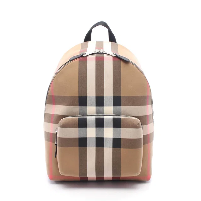 Burberry JEFF Canvas Leather Backpack in Canvas from LuxUness
