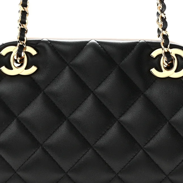 Chanel Quilted Clutch in Black Lambskin from FASHIONPHILE, photo 8 of 11