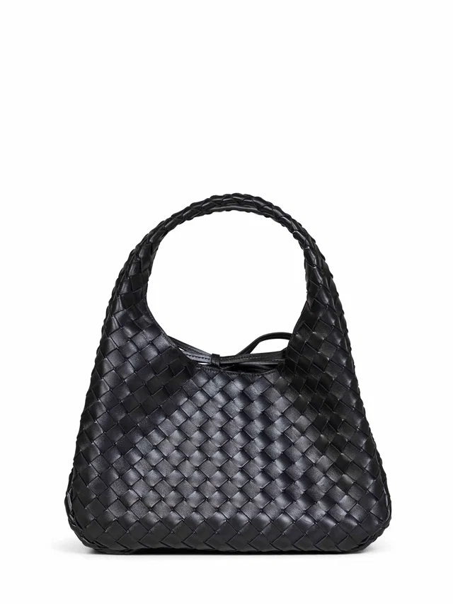 Bottega Veneta Shoulder Bag — Black Lambskin in Black Lambskin from HEWI