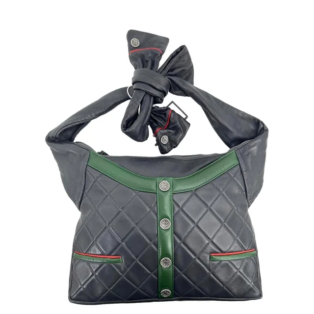 Chanel Girl Quilted Lambskin Leather Crossbody Bag Grey in Grey Lambskin from Dallas Designer Handbags