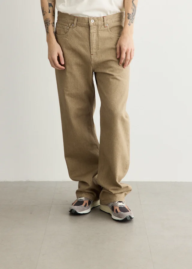 Jacquemus Le De-Nimes Droit Jeans in Beige from Incu, photo 1 of 1