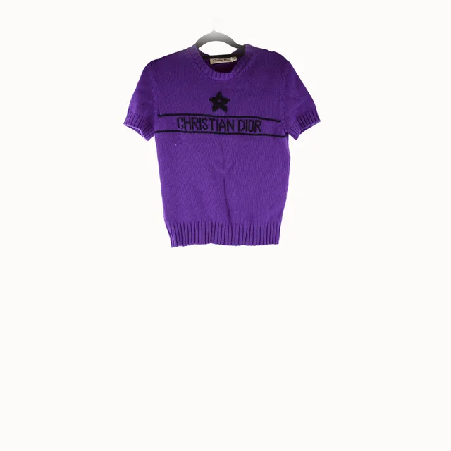 Dior Knit Top 34 in Purple Cashmere from The Purse Affair