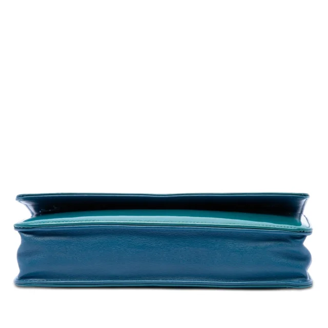 Blue Chanel CC Patent Wallet On Chain Crossbody Bag in Blue Patent leather from Designer Revival, photo 2 of 2