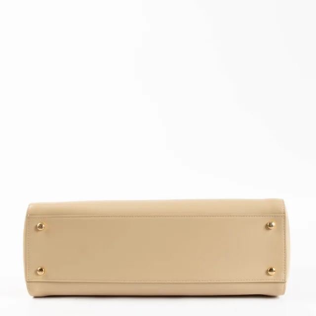 Chanel 26S Beige Leather Cerf Executive Small Tote Bag in Beige Leather from Labellov, photo 5 of 10