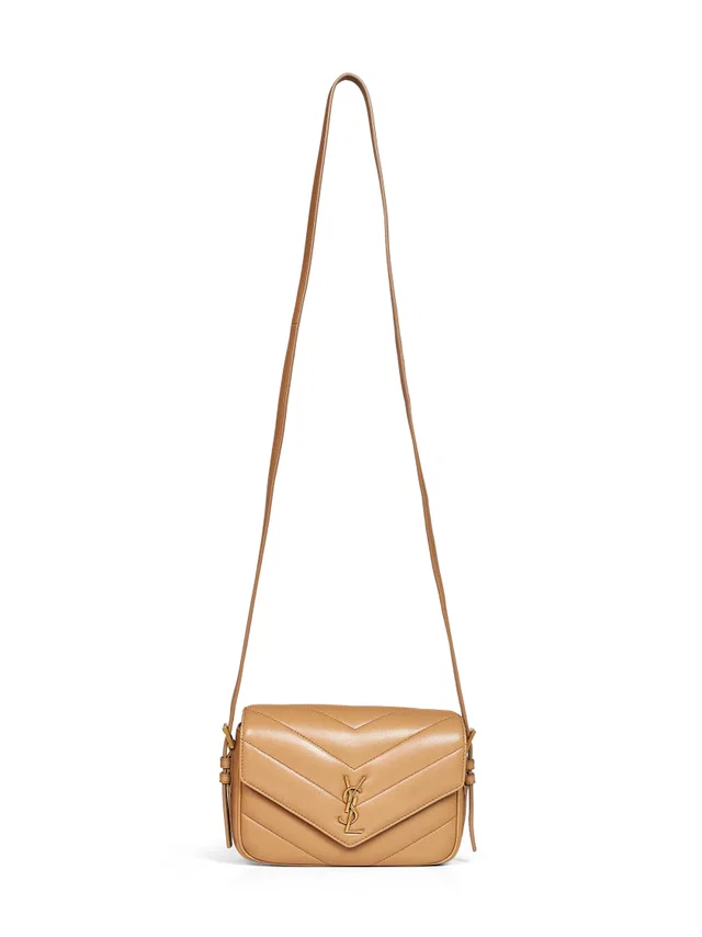 Saint Laurent Crossbody Bag — Beige Lambskin in Beige Lambskin from HEWI