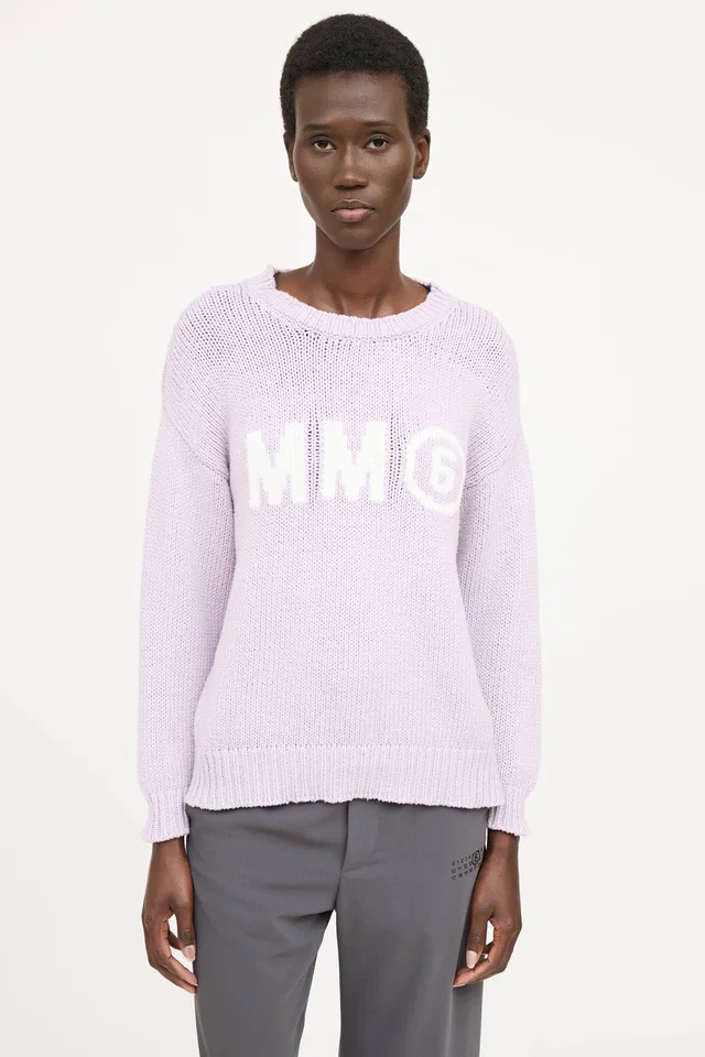 Maison Margiela Kids Knit Logo Sweater in Nylon from VSP Consignment