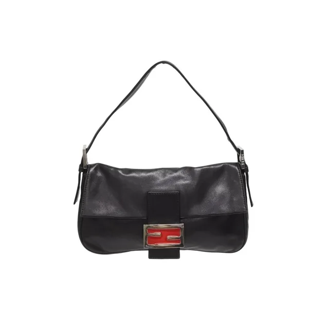 Fendi Mamma Bucket One Shoulder Hobo Bag Black Leather in black Leather from Poshmark, photo 1 of 1