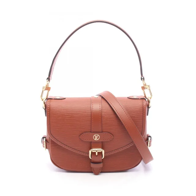 Louis Vuitton Handbag Saumur BB Epi Cognac 2-Way Leather in Brown Leather from The Reluxe