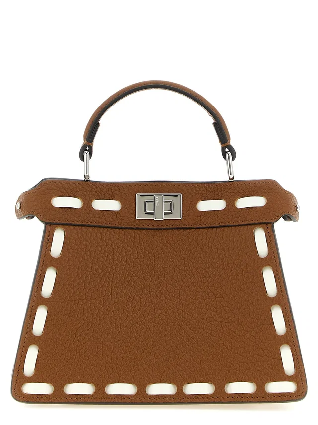 Fendi Peekaboo Iseeu Top Handle Bag — Brown Cuoio Romano Leather in Brown Leather from HEWI