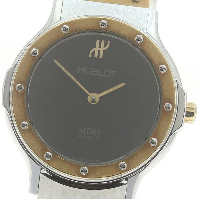 Hublot Mdm 1280.100.2 Black Dial Quartz Ladies Watch_882801 in black|brown|red from Poshmark