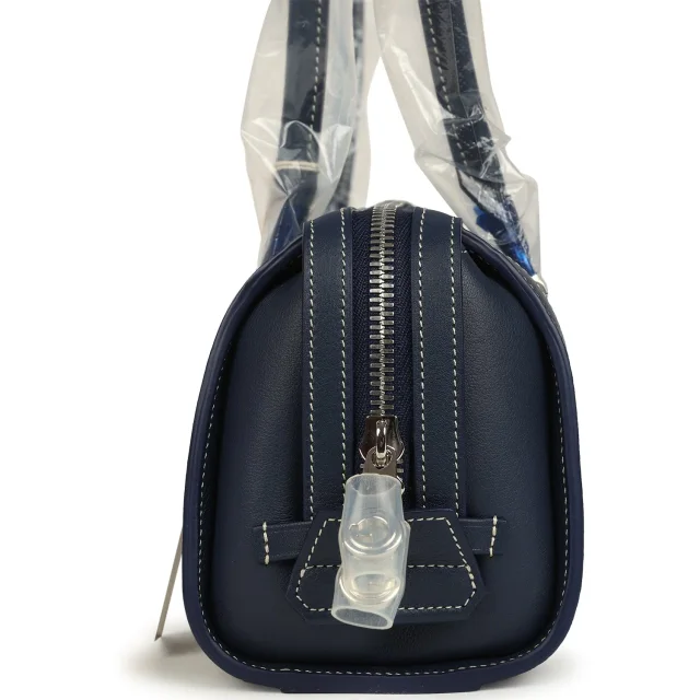 Goyard Goyardine Canvas Bonbonnière Bag Navy Blue Chevroches Calfskin Palladium Hardware in Navy Calfskin from Madison Avenue Couture, photo 6 of 9