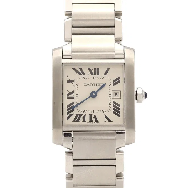 Cartier Tank Francaise MM Date SS Quartz Watch from The Reluxe