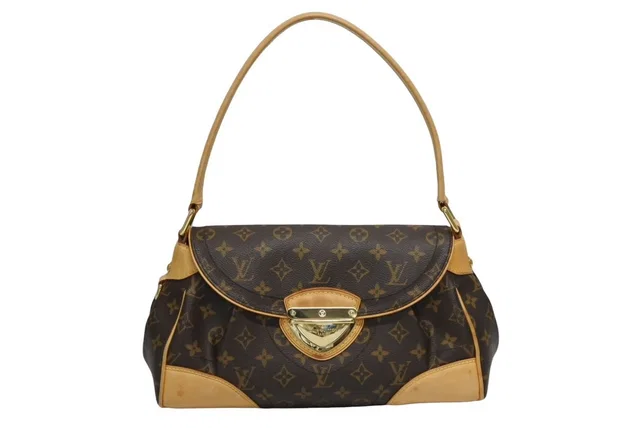 Louis Vuitton Beverly MM Bag Monogram Gold in Gold Leather from The Reluxe