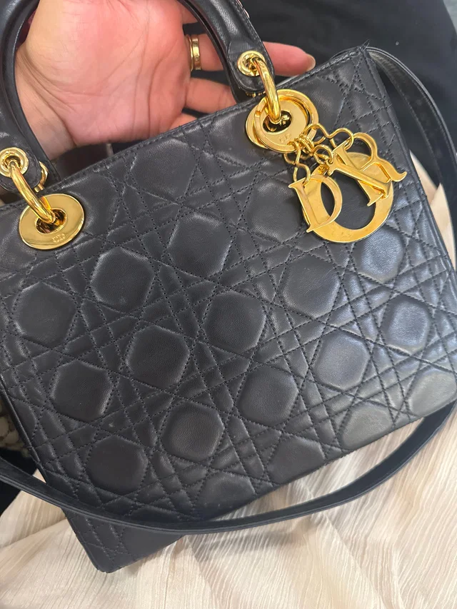 Vintage Lady Dior Leather Medium in Leather from Luxury Promise