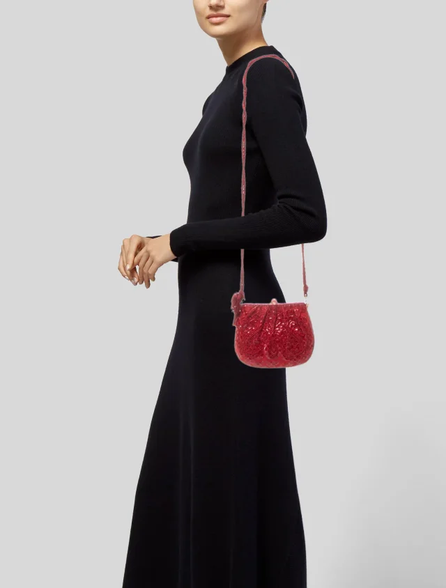 Judith Leiber Evening Bag in red Leather from The RealReal, photo 2 of 6