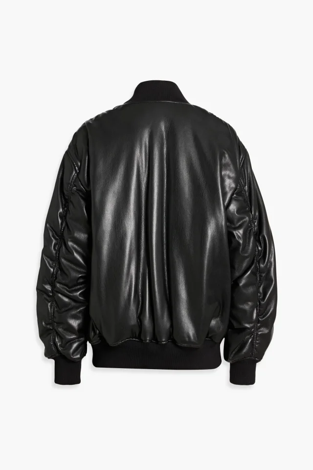 Stella McCartney Padded Bomber Jacket in Black, photo 2 of 3 from THE OUTNET