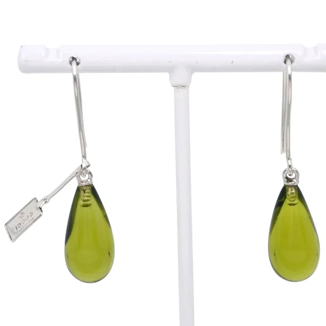 Gucci 925 Sterling Silver Glass Earrings in Silver from The Reluxe