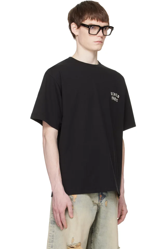 Black Kenzo Paris 'KENZO Boke Heart' Oversized T-shirt, photo 2 of 2 from SSENSE