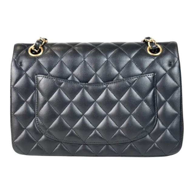 Chanel Classic Flap Small Black Gold Lambskin - Full Set in Black Lambskin from Luxury Promise, photo 3 of 3
