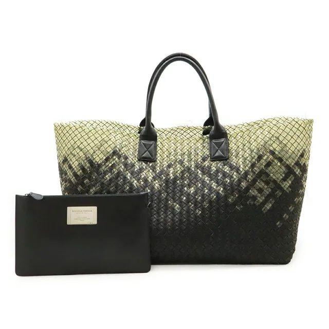 Bottega Veneta Intrecciato PVC Leather Tote Bag in Woven leather from LuxUness