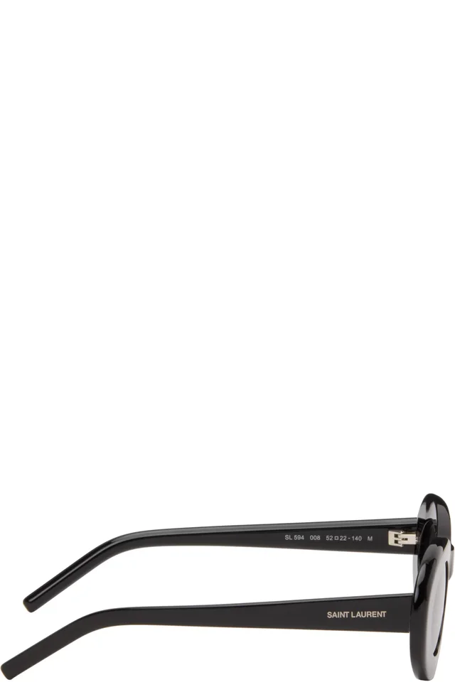 Saint Laurent Black SL 594 Sunglasses, photo 2 of 4 from SSENSE
