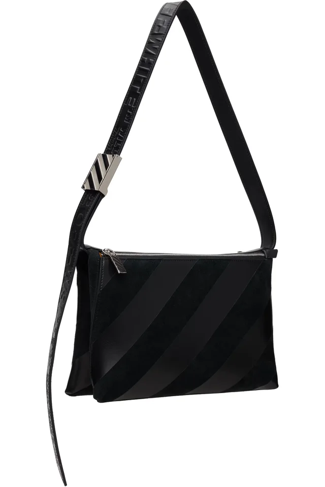 Off-White Black Sandbag 404 Diagonal Bag, photo 2 of 4 from SSENSE