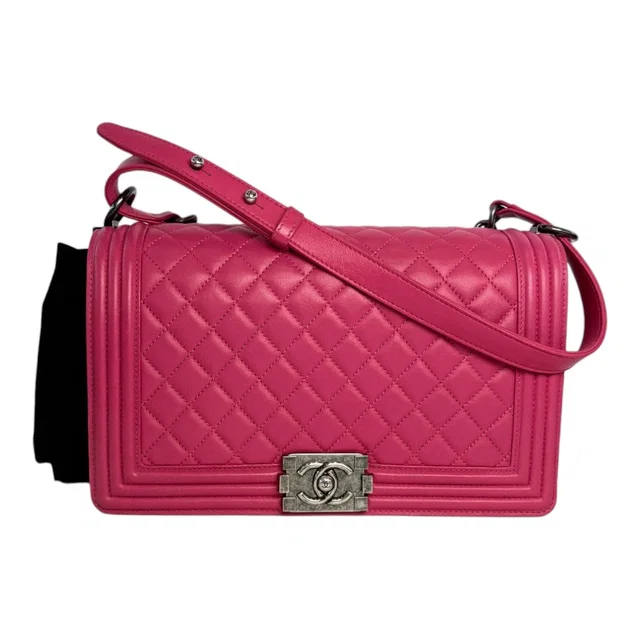 Chanel Pink Leboy Large Bag in Pink from Luxury Promise