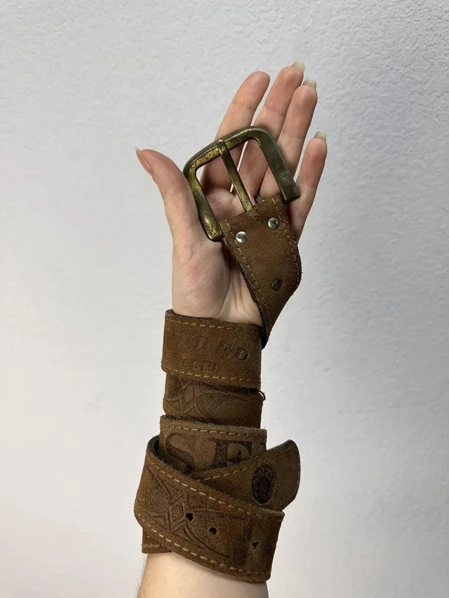 Diesel Vintage Leather Belt Hysteric Glamour Y2K Japan in Brown in red|brown Leather from Grailed