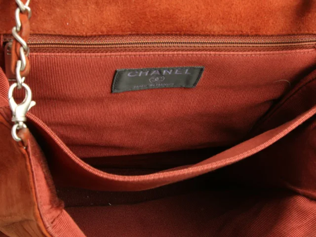 Chanel Vintage Brown Suede Double-Sided Bag in Brown Suede from Ann's Fabulous Finds, photo 8 of 9