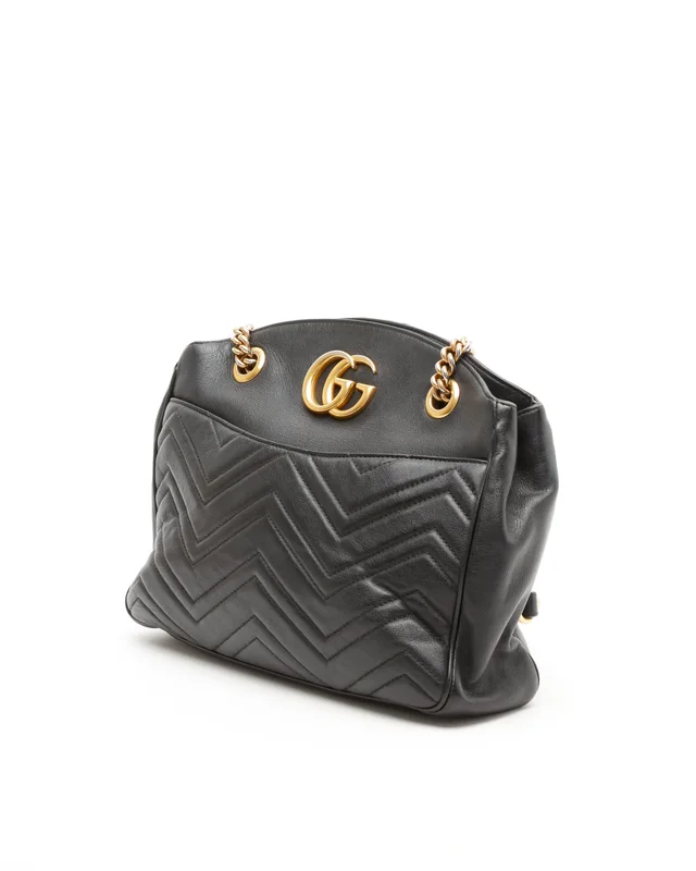 Gucci GG Medium Marmont Tote Bag in Leather from A Retro Tale, photo 2 of 11
