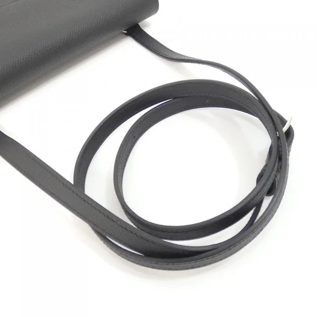 HERMES Snap 085291CK Wallet Bag in BLACK (Black) / PALLADIUM (SILVER) / Palladium (Silver) hardware EPSON from KOMEHYO, photo 5 of 7