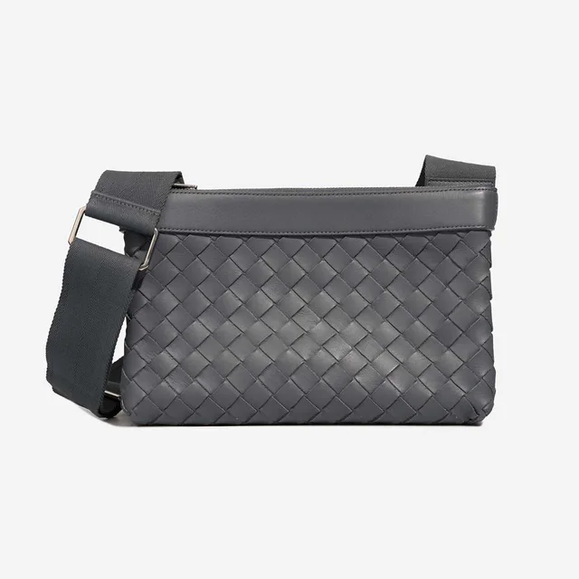 Bottega Veneta Intrecciato Duo Lamb Grey in Grey Woven leather from SACLÀB, photo 2 of 2